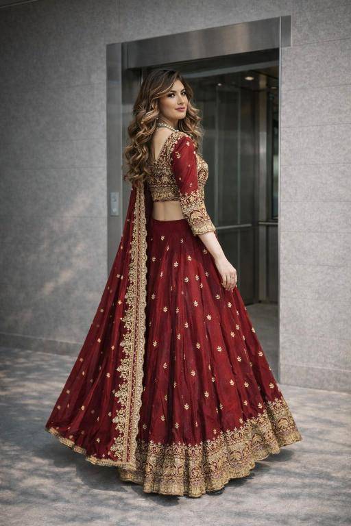 NEW Launching Designer SSC 703 Silk Red Lehenga choli suppliers in Hyderabad